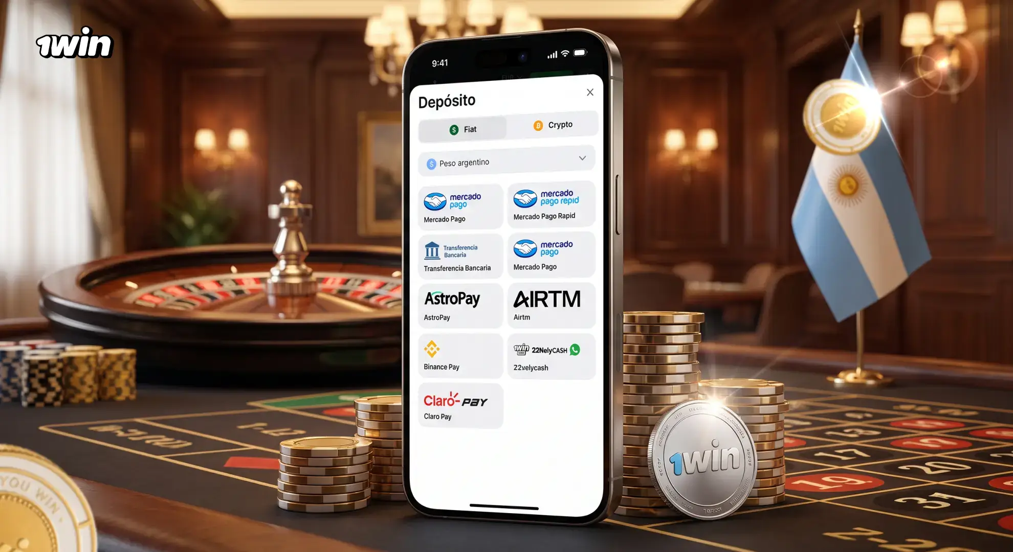 Mercado Pago en 1win Argentina